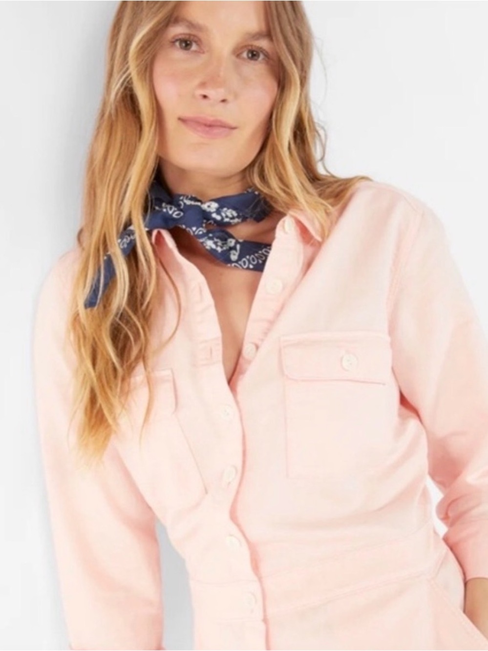 Outerknown Pink Women's Button-Front jump suit XS NWT